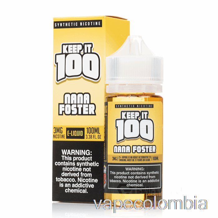 Vape Desechable Nana Foster - Keep It 100 - 100ml 0mg